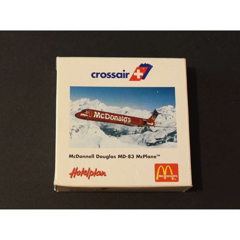 Herpa Crossair-McDonald's McDonnell Douglas MD-83 McPlane Die Cast Model 1:500 M